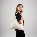 BagzDepot Horizontal Canvas Tote 