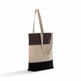 BagzDepot Tri-Color Canvas Tote 