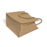 BagzDepot Square Jute Burlap Bag 