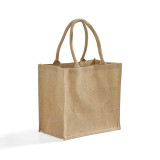 BagzDepot Square Jute Burlap Bag 