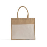 BagzDepot Large Easy-Print Jute Bag 