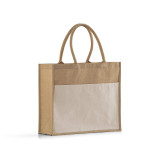BagzDepot Large Easy-Print Jute Bag 
