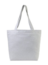 AWARE™ Recycled Cotton Shopper Tote with Interior Zip Pocket