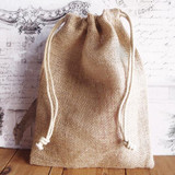 Wholesale Burlap Jute Drawstring Bags | Natural Gift Pouches
