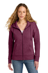 District Women's Perfect Weight Fleece Drop Shoulder Full-Zip Hoodie DT1104