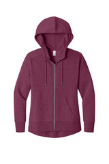 District Women's Perfect Weight Fleece Drop Shoulder Full-Zip Hoodie DT1104
