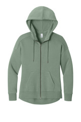 District Women's Perfect Weight Fleece Drop Shoulder Full-Zip Hoodie DT1104