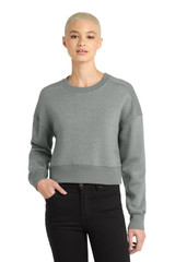 District Women's Perfect Weight Fleece Cropped Crew DT1105