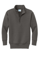 Port & Co Youth Core Fleece 1/4-Zip Pullover Sweatshirt PC78YQ
