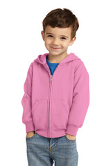 Port & Co Toddler Core Fleece Full-Zip Hooded Sweatshirt. CAR78TZH