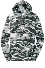 Port & Co Core Fleece Camo Pullover Hooded Sweatshirt. PC78HC