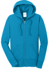 Port & Co Women's Core Fleece Full-Zip Hooded Sweatshirt. LPC78ZH