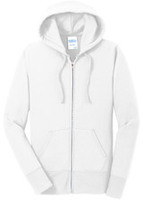 Port & Co Women's Core Fleece Full-Zip Hooded Sweatshirt. LPC78ZH