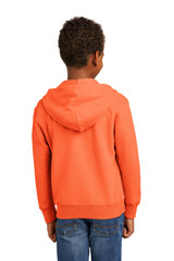 Port & Co Youth Core Fleece Full-Zip Hooded Sweatshirt. PC90YZH
