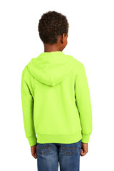 Port & Co Youth Core Fleece Full-Zip Hooded Sweatshirt. PC90YZH