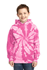 Port & Co Youth Tie-Dye Pullover Hooded Sweatshirt. PC146Y