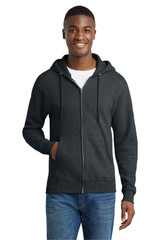 Port & Co Core Fleece Full-Zip Hooded Sweatshirt. PC78ZH