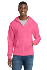 Port & Co Core Fleece Full-Zip Hooded Sweatshirt. PC78ZH