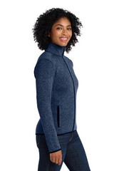 Port Authority Women's Sweater Fleece Jacket. L232