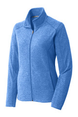 Port Authority Women's Heather Microfleece Full-Zip Jacket. L235