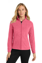Port Authority Women's Heather Microfleece Full-Zip Jacket. L235