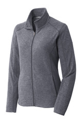 Port Authority Women's Heather Microfleece Full-Zip Jacket. L235