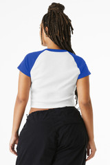 BELLA+CANVAS Women's Micro Rib Raglan Baby Tee BC1201