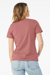 BELLA+CANVAS Women's Relaxed Jersey Short Sleeve V-Neck Tee. BC6405