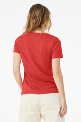 BELLA+CANVAS Women's Relaxed Heather CVC V-Neck Tee BC6405CVC
