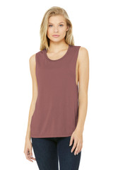 BELLA+CANVAS Women's Flowy Scoop Muscle Tank. BC8803