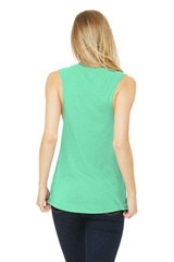 BELLA+CANVAS Women's Flowy Scoop Muscle Tank. BC8803