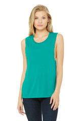 BELLA+CANVAS Women's Flowy Scoop Muscle Tank. BC8803