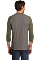 District Perfect Tri 3/4-Sleeve Raglan. DM136