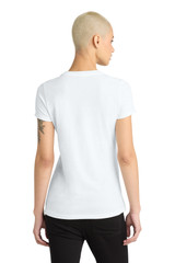 District Women's Perfect Blend CVC Tee. DM108L