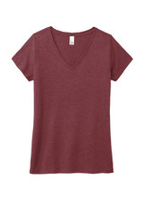 District Women's Perfect Tri V-Neck Tee. DM1350L
