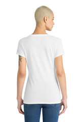 District Women's Perfect Tri V-Neck Tee. DM1350L