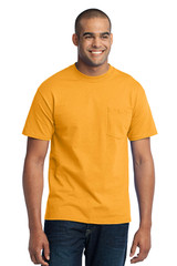Port & Co Core Blend Pocket Tee. PC55P