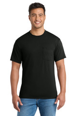 Port & Co Core Blend Pocket Tee. PC55P