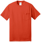 Port & Co Core Blend Pocket Tee. PC55P
