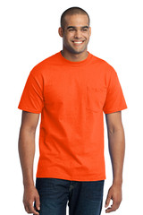 Port & Co Core Blend Pocket Tee. PC55P