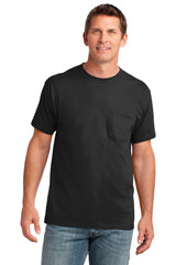 Port & Co Core Cotton Pocket Tee. PC54P
