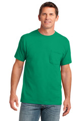 Port & Co Core Cotton Pocket Tee. PC54P