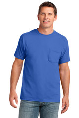 Port & Co Core Cotton Pocket Tee. PC54P