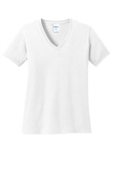 Port & Co Women's Core Cotton V-Neck Tee. LPC54V