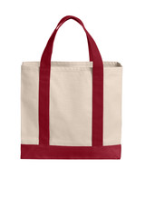 Port Authority Cotton Canvas Two-Tone Tote BG429