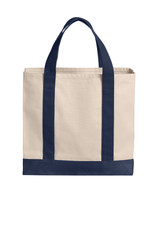 Port Authority Cotton Canvas Two-Tone Tote BG429