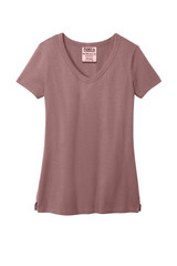 Port & Co Women's Beach Wash Garment-Dyed V-Neck Tee LPC099V