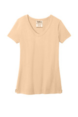 Port & Co Women's Beach Wash Garment-Dyed V-Neck Tee LPC099V