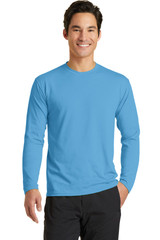 Port & Co Long Sleeve Performance Blend Tee. PC381LS