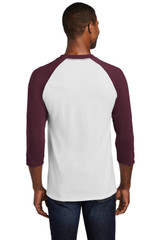 Port & Co Core Blend 3/4-Sleeve Raglan Tee. PC55RS